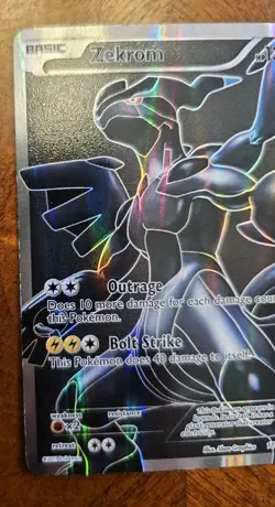 ZEKROM FULL ART #114 POKEMON BLACK & WHITE 2011 LP - Image 2