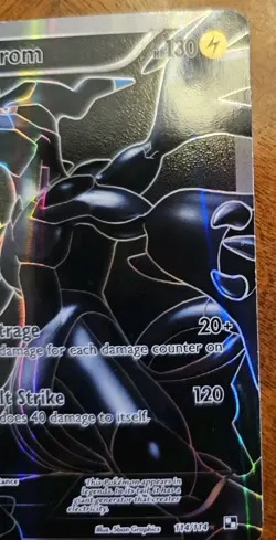 ZEKROM FULL ART #114 POKEMON BLACK & WHITE 2011 LP - Image 3