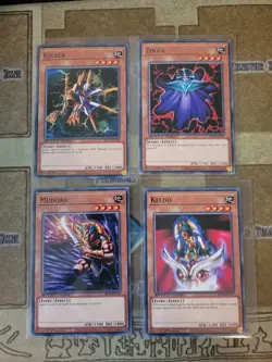YUGIOH KELBEK + KELDO + MUDORA + ZOLGA SBCB COMMON 1ST ED NM SPEED DUEL - Image 1