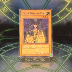 LOB-E028 Green Phantom King YuGiOh Card M - Image 1