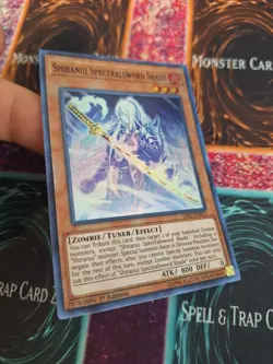 Yugioh Shiranui Spectralsword Shade SAST-EN017 Super Rare 1st Edition Near Mint - Image 2