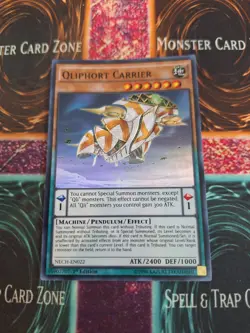 Yugioh Qliphort Carrier NECH-EN022 Super Rare 1st Edition Near Mint - Image 1