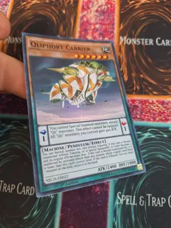 Yugioh Qliphort Carrier NECH-EN022 Super Rare 1st Edition Near Mint - Image 2