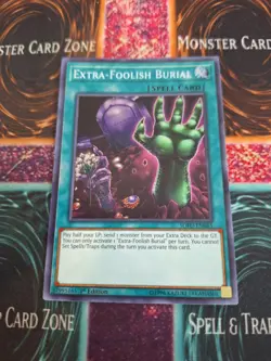 Yugioh Extra-Foolish Burial SOFU-EN065 Super Rare 1st Edition Near Mint - Image 1
