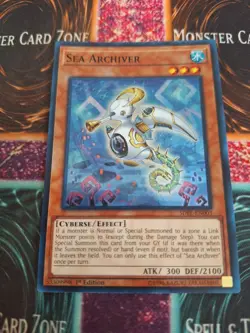 Yugioh Sea Archiver SDPL-EN003 Super Rare 1st Edition Near Mint - Image 1