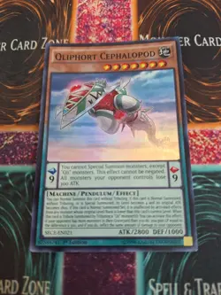 Yugioh Qliphort Cephalopod SECE-EN021 Super Rare 1st Edition Near Mint - Image 1