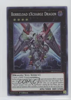 Super Rare - Borreload eXcharge Dragon 1st Ed. YuGiOh Tin of Lost Memories 0t0 - Image 1