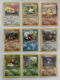 Pokemon Unlimited Jungle LP 32-Card COMPLETE Uncommon/Common Non-Holo - Image 4