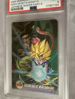 2006 Dragon Ball GT Wafer Card 376 Gogeta Mint Condition PSA 9 - Image 4