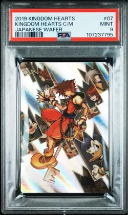 Disney Kingdom Hearts Wafers Card 2019 Model 07 Mint Psa9 Condition - Image 1