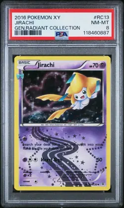 PSA 8 NM-MT Jirachi Radiant Collection XY Generations RC13/RC32 Pokemon Card - Image 1