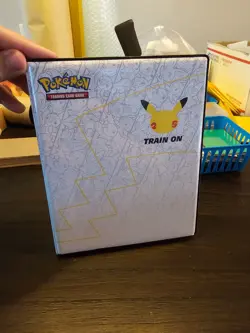 POKEMON TRADING CARD GAME PIKACHU TRAIN ON BINDER PORTFOLIO ALBUM -FREE SHIP - Image 1