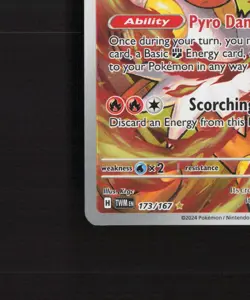 Infernape 173/167 Twilight Masquerade Full Art Ultra Rare Holo Pokemon Card NM - Image 5