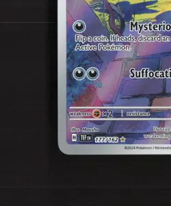 Gastly 177/162 Temporal Forces Full Art Ultra Rare Holo Pokemon Card NM - Image 5