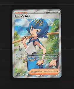 Lana's Aid 207/167 Twilight Masquerade Full Art Ultra Rare Holo Pokemon Card NM - Image 1