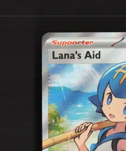 Lana's Aid 207/167 Twilight Masquerade Full Art Ultra Rare Holo Pokemon Card NM - Image 3