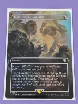 MTG: The Lord of the Rings: Galadriel's Dismissal Borderless Foil #0500 Rare NM - Image 1