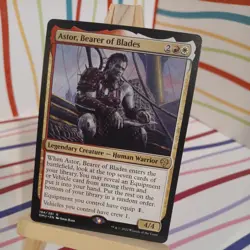 x1 Astor, Bearer of Blades - Foil R MTG Dominaria United M/NM, English - Image 1