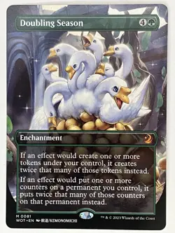 Doubling Season NM Borderless Wilds of Eldraine: Enchanting Tales 0081 MTG - Image 1