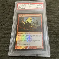 2011 Magic MTG New Phyrexia Foil #95 Slag Fiend Psa 10 Pop 1/1 - Image 1