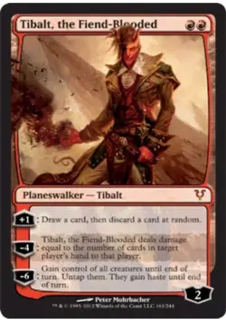 Tibalt, the Fiend-Blooded #161 Avacyn Restored AVR Magic PLYD LP MTG - Image 1