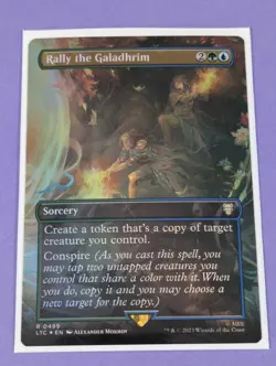 MTG: The Lord of the Rings: Rally the Galadhrim Borderless Foil #0499 Rare - NM - Image 1