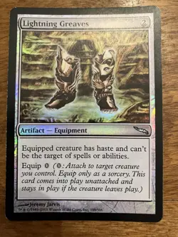 MTG Lightning Greaves Foil ** Mirrodin ** English (LP) - Image 1