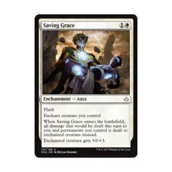 WOTC MtG Hour of Devastation Saving Grace (U) (Foil) NM - Image 1