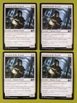 Warden of the Beyond x4 Magic 2015 M15 4x Playset Magic the Gathering MTG - Image 1