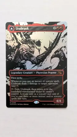 MTG Urabrask Showcase March of the Machine Mythic Rare Card NM/M Condition - Image 1