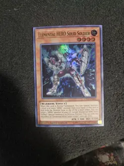 Yugioh Elemental HERO Solid Soldier CT15-EN003 Ultra Rare Limited - NM - Image 1