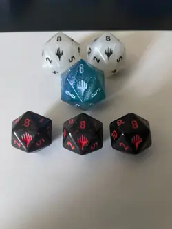 MTG Final Fantasy - D20 Spindown Die Prerelease Promo & Bundle - x6 Total Dice - Image 2