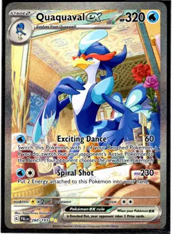 Quaquaval ex Special Illustration Rare | Paldea Evolved | Pokemon 260/193 | NM - Image 1