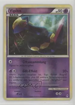 Seviper German Reverse Foil Pokemon HeartGold & SoulSilver Call of Legends 15fy - Image 1