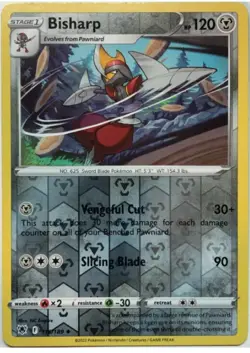 Bisharp 116/189 Reverse Holo - Pokemon SWSH10 Astral Radiance M/NM - New - Image 1