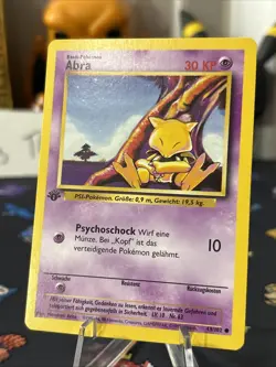 Abra Pokemon German Base Set 1st Edition (ABRA) #43 Super Clean Vintage Centered - Image 2