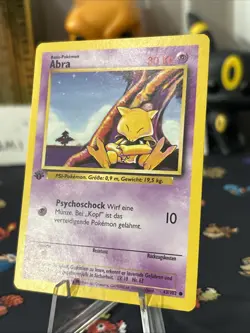 Abra Pokemon German Base Set 1st Edition (ABRA) #43 Super Clean Vintage Centered - Image 3