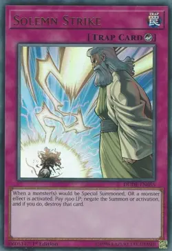 🔥YuGiOh TCG Solemn Strike - Duel Devastator (DUDE) NEAR MINT🔥 - Image 1