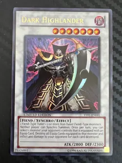 Yugioh Dark Highlander YF01-EN001 Ultra Rare Promo NM - Image 1