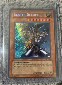 Yugioh Buster Blader BPT-008 2003 Collectors Tin Secret Rare MP - Image 1