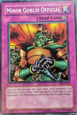 Minor Goblin Official - PSV E052 OLD PRINT - Common - Unlimited Yugioh TCG Card - Image 1