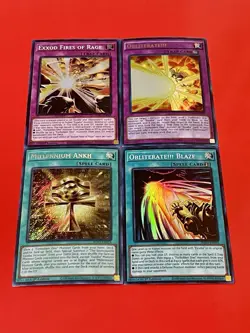 Millennium Ankh + Obliterate!!! Blaze + Obliterate!!! + Exxod Of Rage | YuGiOh! - Image 1
