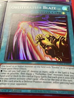 Millennium Ankh + Obliterate!!! Blaze + Obliterate!!! + Exxod Of Rage | YuGiOh! - Image 4