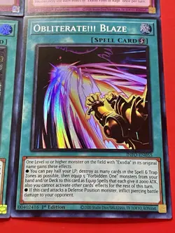 Millennium Ankh + Obliterate!!! Blaze + Obliterate!!! + Exxod Of Rage | YuGiOh! - Image 5