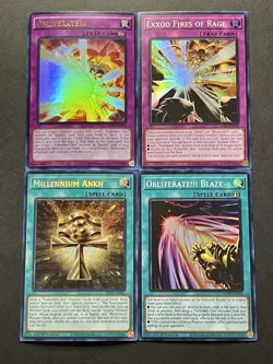 Millennium Ankh + Obliterate!!! Blaze + Obliterate!!! + Exxod Of Rage | YuGiOh! - Image 1