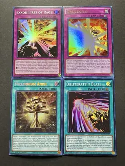 Millennium Ankh + Obliterate!!! Blaze + Obliterate!!! + Exxod Of Rage | YuGiOh! - Image 1