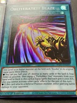 Millennium Ankh + Obliterate!!! Blaze + Obliterate!!! + Exxod Of Rage | YuGiOh! - Image 4