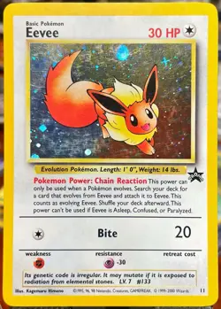 🔥 Pokemon - Eevee - Holo Black Star Promo 11 - WOTC Pokemon Card LP - Image 1