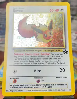 🔥 Pokemon - Eevee - Holo Black Star Promo 11 - WOTC Pokemon Card LP - Image 4