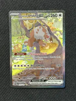NM Bloodmoon Ursaluna ex 216/167 Twilight Masquerade SIR Holo Pokemon Card - Image 1